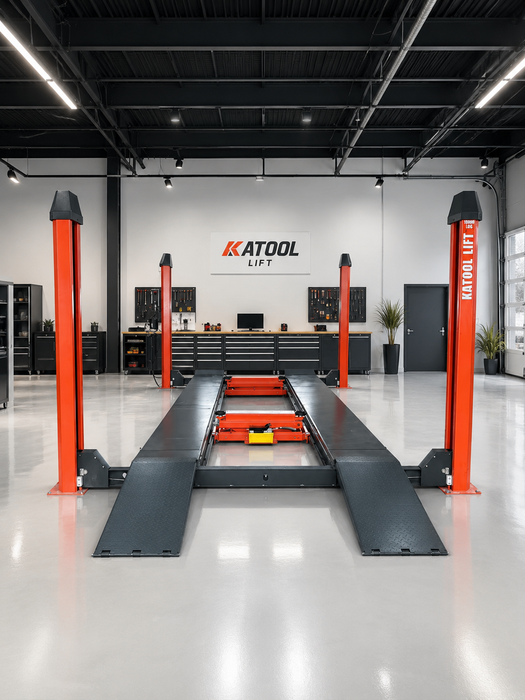 Katool KT 4H150 15000 lb Four Post Alignment Lift with Rolling Jack