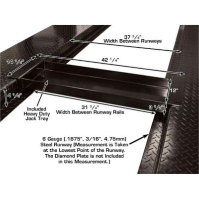 Atlas 8000 lb Portable Four Post Car Storage Lift