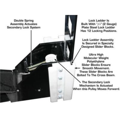 Atlas 8000 lb Portable Four Post Car Storage Lift