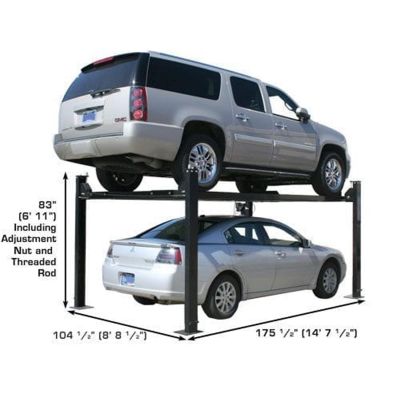 Atlas 8000 lb Portable Four Post Car Storage Lift