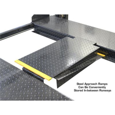 Atlas 8000 lb Extra Tall Four Post Car Lift Diamond Plate Runways