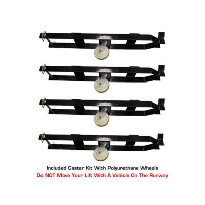 Atlas 8000 lb Extra Tall Four Post Car Lift Diamond Plate Runways