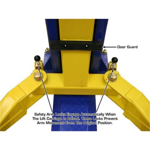 Atlas 9KBPX 9000 lb Baseplate Two Post Car Lift Low Ceiling 9ft 6in