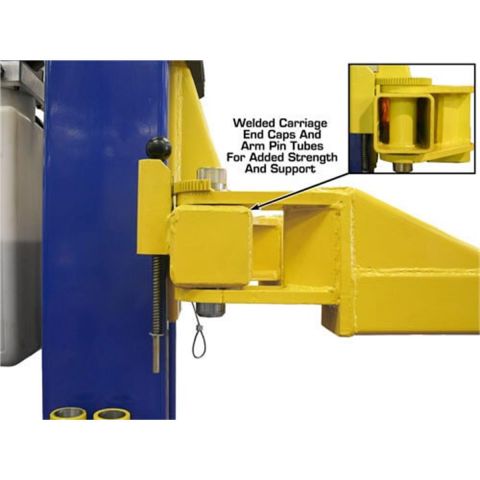 Atlas 9KBPX 9000 lb Baseplate Two Post Car Lift Low Ceiling 9ft 6in