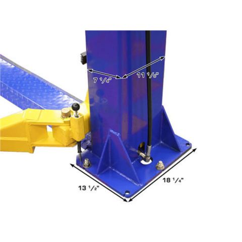 Atlas 9KBPX 9000 lb Baseplate Two Post Car Lift Low Ceiling 9ft 6in