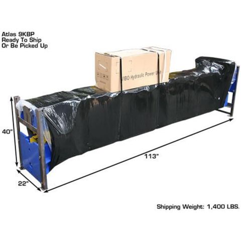 Atlas 9KBPX 9000 lb Baseplate Two Post Car Lift Low Ceiling 9ft 6in