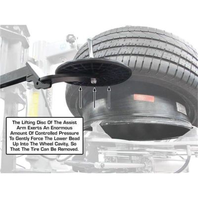 Atlas Platinum PTC300 Italian Rim Clamp Tire Changer Assist Arm 110V