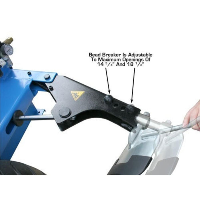 Atlas TC289LH Extra Large Rim Clamp Tire Changer Left Hand Assist 47in