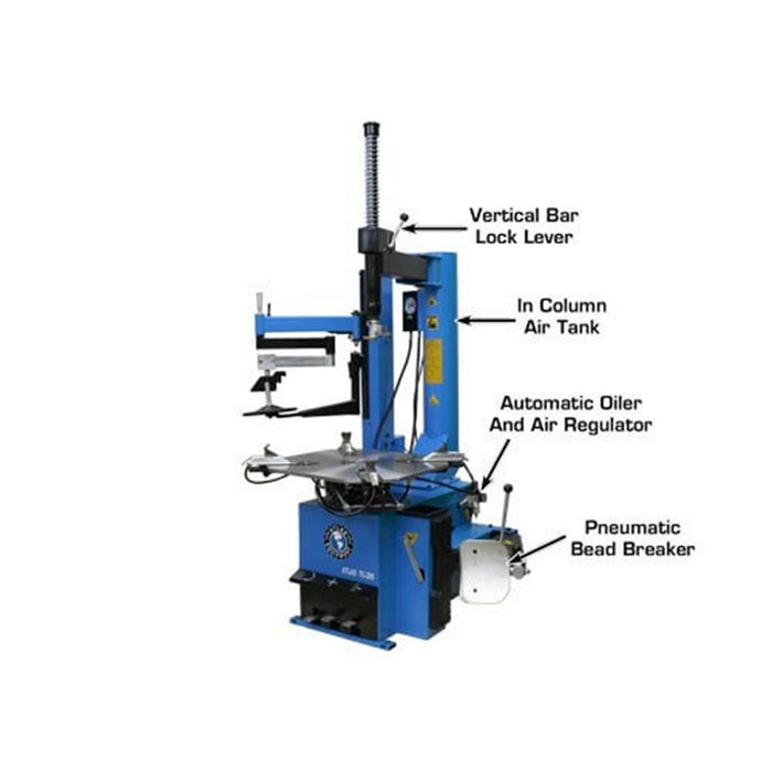 Atlas TC289LH Extra Large Rim Clamp Tire Changer Left Hand Assist 47in