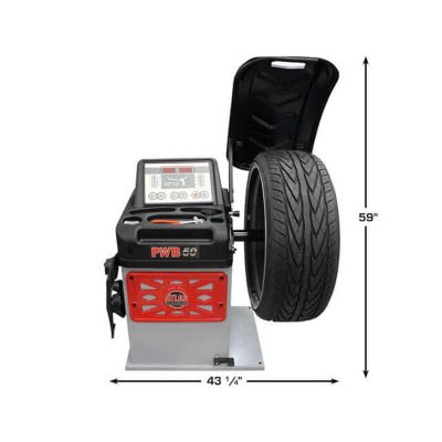 Atlas Platinum PWB50 2D Auto Data Entry Wheel Balancer 165 lb 110V