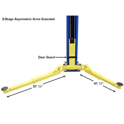 Atlas PRO 9D 9000 lb Overhead Two Post Car Lift Symmetric Asymmetric