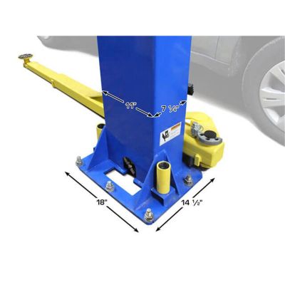 Atlas PRO 9D 9000 lb Overhead Two Post Car Lift Symmetric Asymmetric