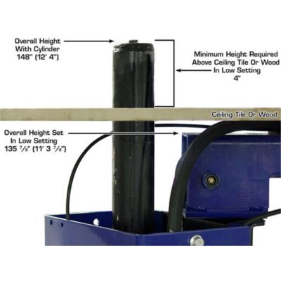Atlas Platinum PVL10 10000 lb ALI Certified Two Post Car Lift 220V