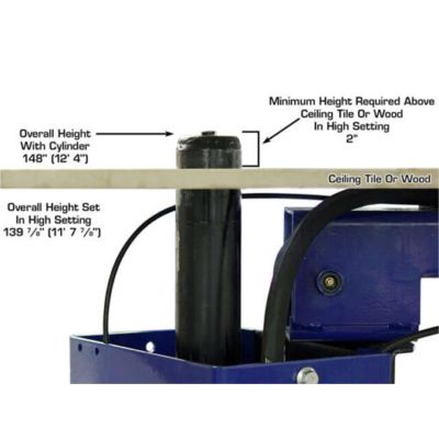 Atlas Platinum PVL10 10000 lb ALI Certified Two Post Car Lift 220V