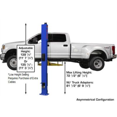Atlas Platinum PVL10 10000 lb ALI Certified Two Post Car Lift 220V