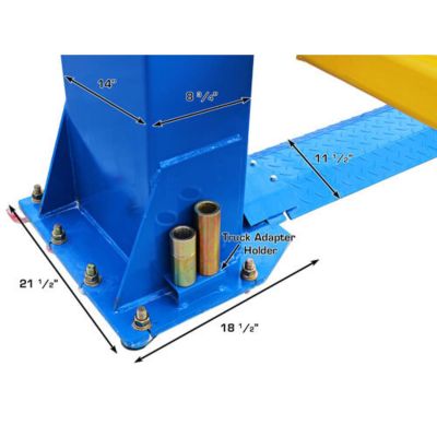 Atlas BP12000X 12000 lb Heavy Duty Baseplate Two Post Lift Low Ceiling