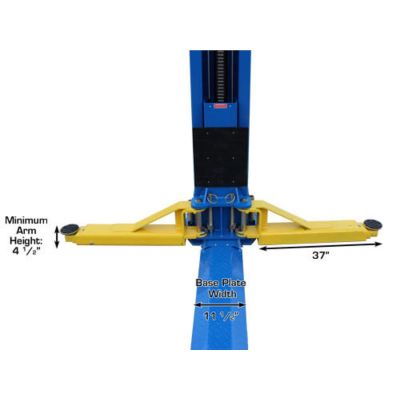 Atlas BP12000X 12000 lb Heavy Duty Baseplate Two Post Lift Low Ceiling