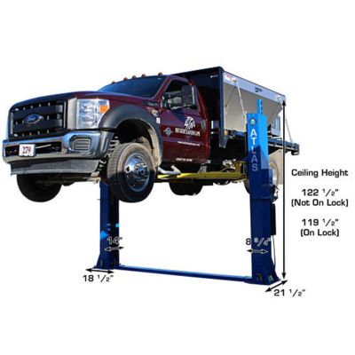 Atlas BP12000X 12000 lb Heavy Duty Baseplate Two Post Lift Low Ceiling