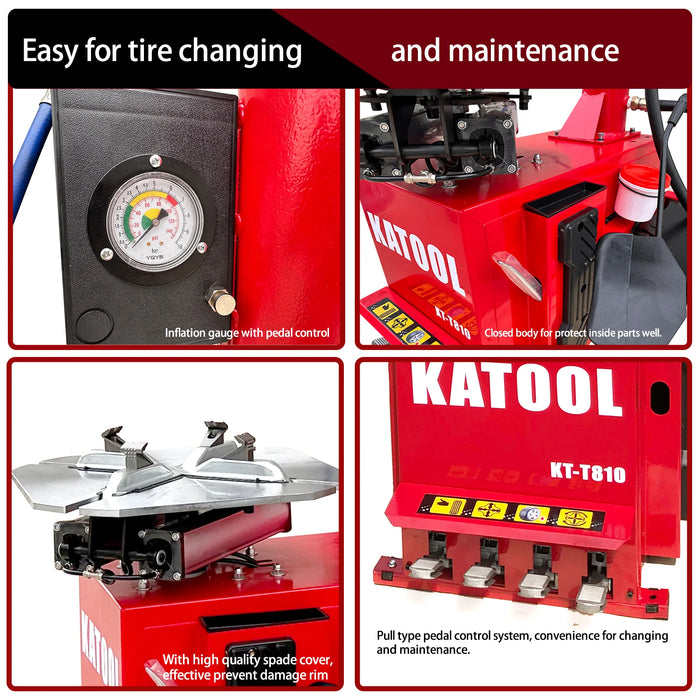 Katool Professional Wheel Clamp Tire Changer 2HP