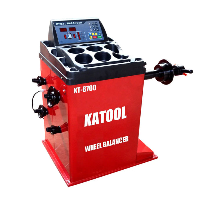 Katool KT B700 Professional Wheel Balancer 1g Accuracy 30in Rim 110V