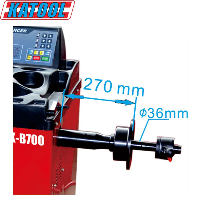 Katool KT B700 Professional Wheel Balancer 1g Accuracy 30in Rim 110V