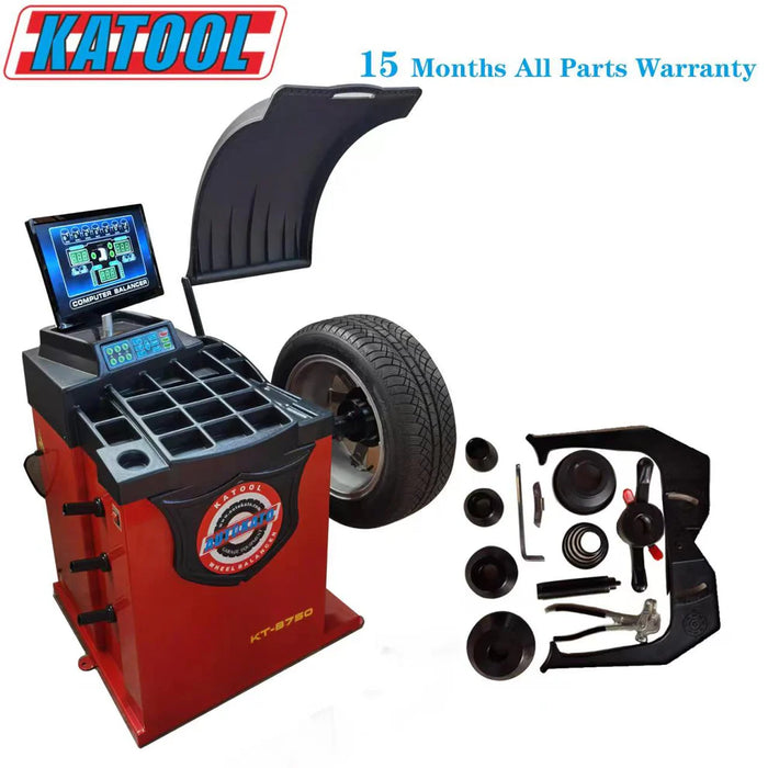 Katool KT B750 Precision Wheel Balancer 1g Accuracy 30in Rim Capacity
