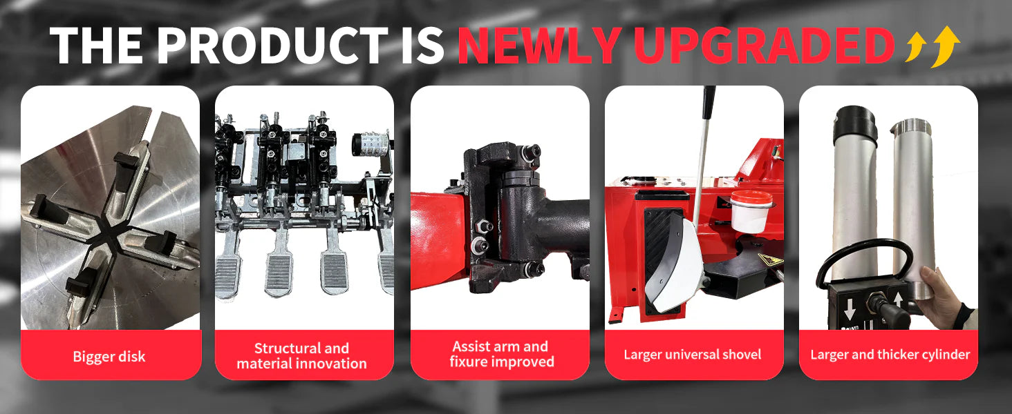 Katool Dual Assist Arm Wheel Clamp Tire Changer 2HP
