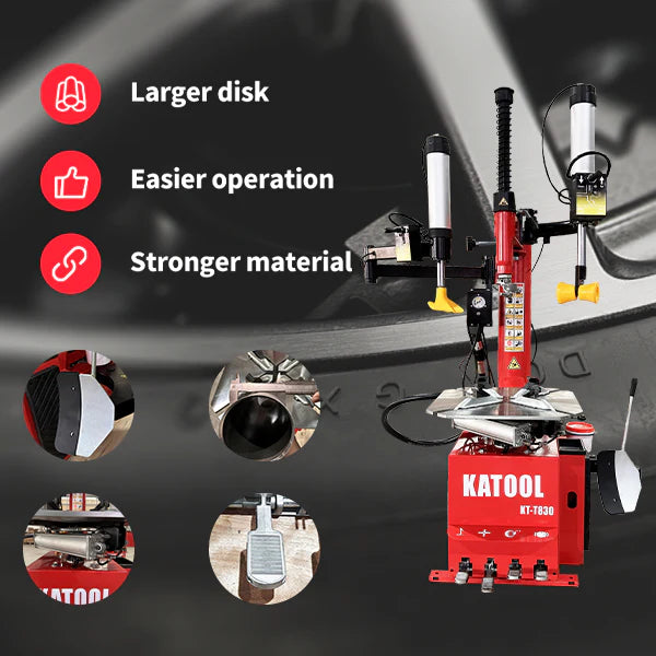Katool Dual Assist Arm Wheel Clamp Tire Changer 2HP