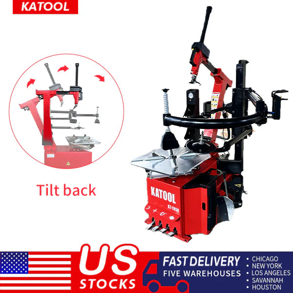 Katool KT T850 Tilt Arm Wheel Clamp Tire Changer 2HP 110V 47in