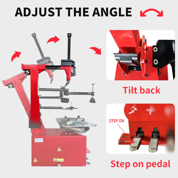 Katool KT T850 Tilt Arm Wheel Clamp Tire Changer 2HP 110V 47in