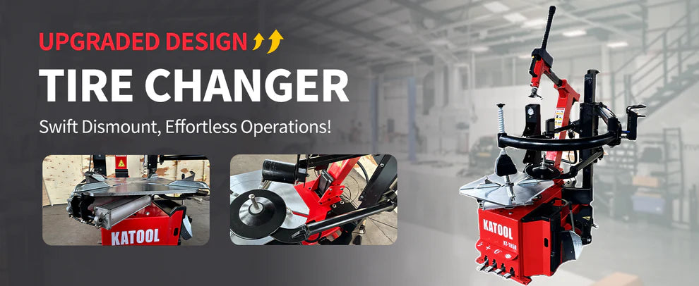 Katool KT T850 Tilt Arm Wheel Clamp Tire Changer 2HP 110V 47in