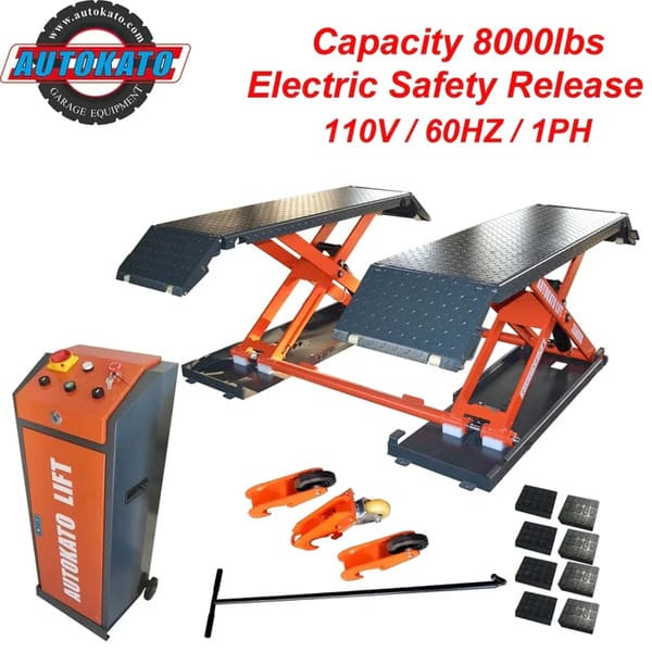Katool KT X85 8000 lb Electric Mid Rise Scissor Lift 40in CE Certified