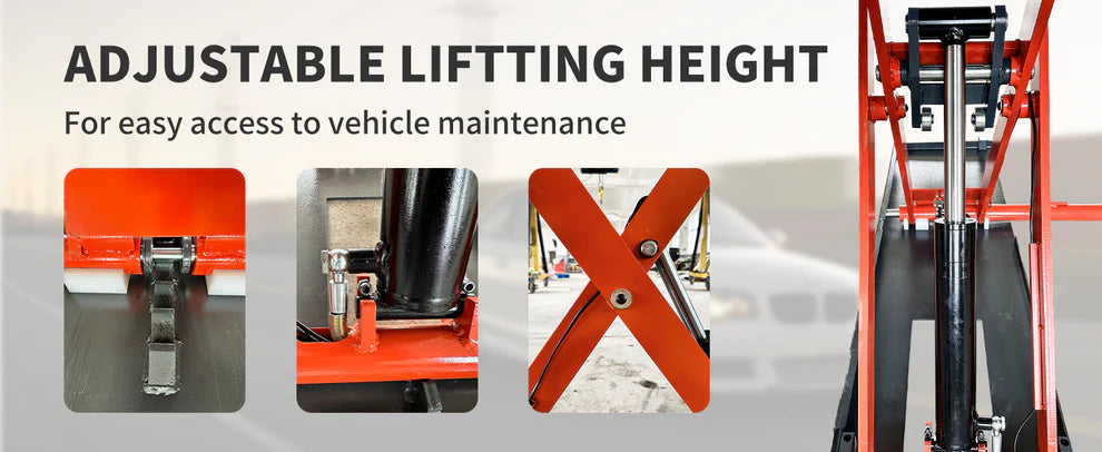 Katool KT X90E 8000 lb Electric Mid Rise Scissor Lift 47in CE Certified