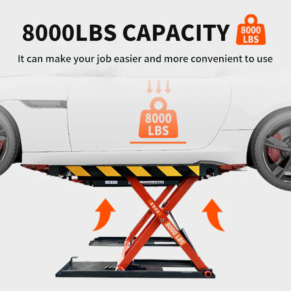 Katool KT X90E 8000 lb Electric Mid Rise Scissor Lift 47in CE Certified
