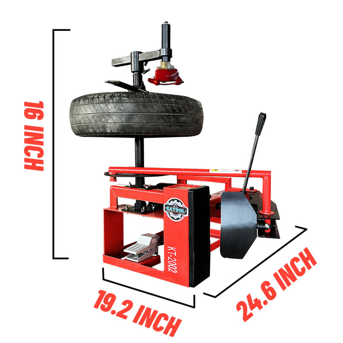 Katool KT 2002 Manual Portable Tire Changer Machine 12 to 22 Inch Rims