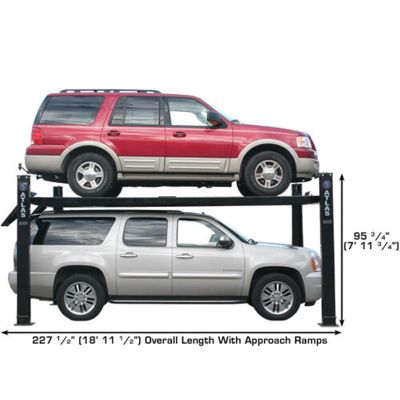 Atlas Garage PRO9000 9000 lb Extra Wide Four Post Lift Diesel Dually