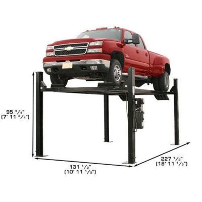 Atlas Garage PRO9000 9000 lb Extra Wide Four Post Lift Diesel Dually