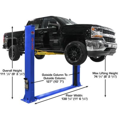 Atlas Platinum PVL9BP 9000 lb ALI Certified Baseplate Two Post Car Lift