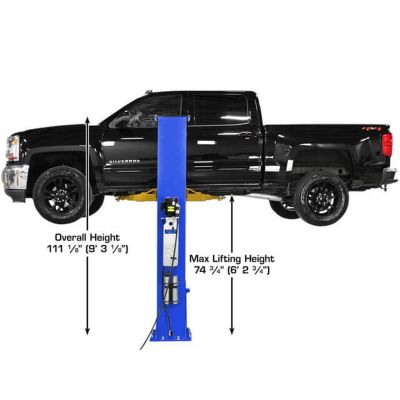 Atlas Platinum PVL9BP 9000 lb ALI Certified Baseplate Two Post Car Lift