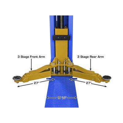 Atlas Platinum PVL9BP 9000 lb ALI Certified Baseplate Two Post Car Lift